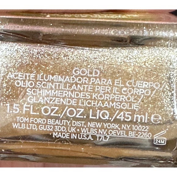 Tom Ford Soleil Blanc Shimmering Body Oil Gold 1.5oz 45ml Fragrance Glow - Picture 6 of 6